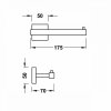 Tres Cuadro uchwyt na papier chrom 10723606